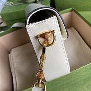 GUCCI HORSEBIT 1955 MINI BAG WHITE 658574 SIZE 20.5 X 14 X 5CM - 4