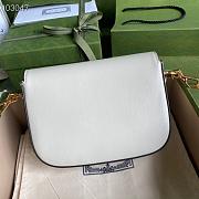GUCCI HORSEBIT 1955 MINI BAG WHITE 658574 SIZE 20.5 X 14 X 5CM - 5