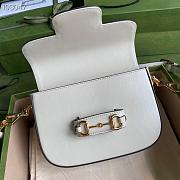 GUCCI HORSEBIT 1955 MINI BAG WHITE 658574 SIZE 20.5 X 14 X 5CM - 3