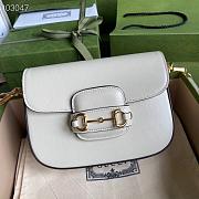 GUCCI HORSEBIT 1955 MINI BAG WHITE 658574 SIZE 20.5 X 14 X 5CM - 2