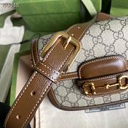 GUCCI HORSEBIT 1955 MINI BAG BROWN 658574 SIZE 20.5 X 14 X 5CM - 5