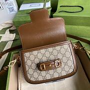 GUCCI HORSEBIT 1955 MINI BAG BROWN 658574 SIZE 20.5 X 14 X 5CM - 4