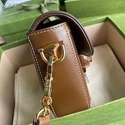 GUCCI HORSEBIT 1955 MINI BAG BROWN 658574 SIZE 20.5 X 14 X 5CM - 2