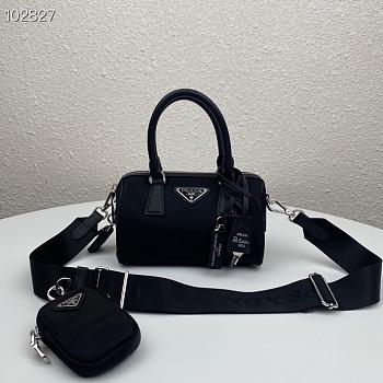 Prada Re-Edition 2005 Nylon Bag Black 1BB846 Size 20 x 11.5 x 11cm