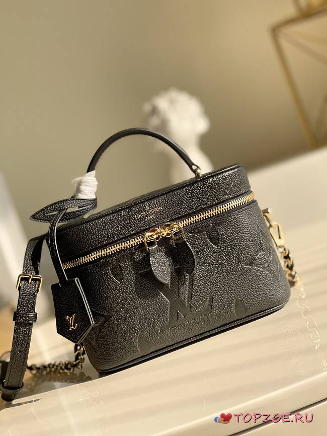 LOUIS VUITON VANITY PM BLACK M45598_19×13×11cm - 1