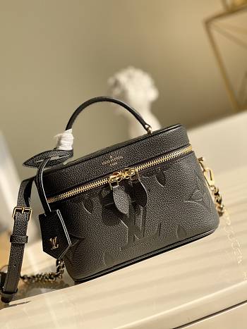 LOUIS VUITON VANITY PM BLACK M45598_19×13×11cm
