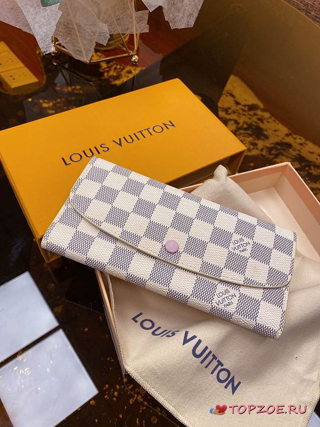 LOUIS VUITON EMILIE WALLET N41625_19 x 10 x 2 cm - 1