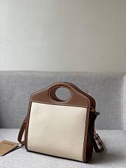 Burberry Mini Logo Pocket Bag Natural/Tan 80280621 Size 23 cm - 4