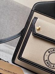 Burberry Mini Logo Pocket Bag Natural/Black 80280581 Size 23 cm - 2