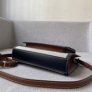 Burberry Mini Tri-tone Cotton Canvas and Leather Pocket Bag 80393631 Size 23 cm - 6