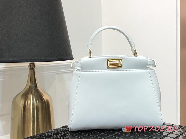 FENDI PEEKABOO ICONIC MINI WHITE 8BN244_23 x 18 x 11 cm - 1