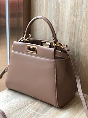 FENDI PEEKABOO ICONIC MINI BROWN 8BN244 SIZE 23 x 18 x 11 cm - 2