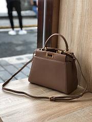 FENDI PEEKABOO ICONIC MINI BROWN 8BN244 SIZE 23 x 18 x 11 cm - 5