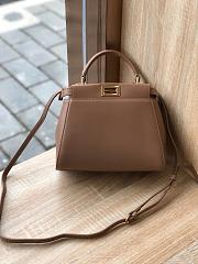 FENDI PEEKABOO ICONIC MINI BROWN 8BN244 SIZE 23 x 18 x 11 cm - 6