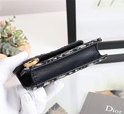 DIOR SADDLE FLAP CARD HOLDER M928 SIZE 11.5 x 8 x 4 cm - 6
