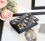 DIOR SADDLE FLAP CARD HOLDER M928 SIZE 11.5 x 8 x 4 cm - 5