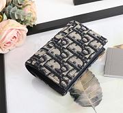 DIOR SADDLE FLAP CARD HOLDER M928 SIZE 11.5 x 8 x 4 cm - 4