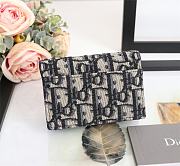 DIOR SADDLE FLAP CARD HOLDER M928 SIZE 11.5 x 8 x 4 cm - 3