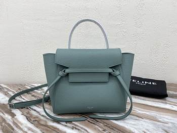 CELINE NANO BELT BAG TEAL BLUE 189003 SIZE 20 x 20 x 10 CM