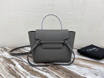 CELINE NANO BELT BAG GREY 189003 SIZE 20 x 20 x 10 CM