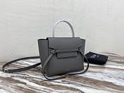 CELINE NANO BELT BAG GREY 189003 SIZE 20 x 20 x 10 CM - 4