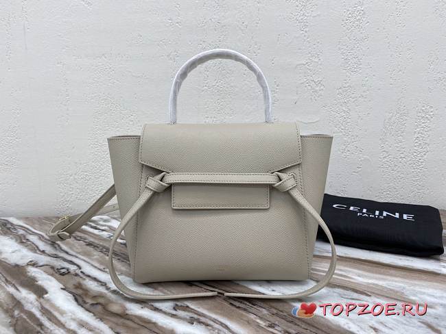 CELINE NANO BELT BAG LIGHT TAUPE 189003 SIZE 20 x 20 x 10 CM - 1