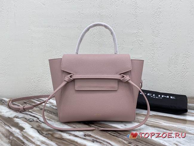 CELINE NANO BELT BAG VINTAGE PINK 189003 SIZE 20 x 20 x 10 CM - 1