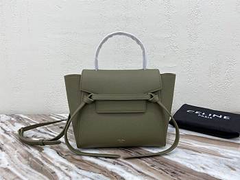 CELINE NANO BELT BAG ARMY GREEN 189003 SIZE 20 x 20 x 10 CM