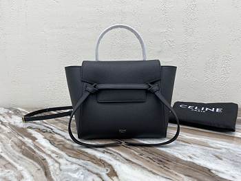 CELINE NANO BELT BAG BLACK 189003 SIZE 20 x 20 x 10 CM