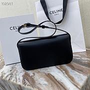 CELINE TRIOMPHE SHOULDER BAG BLACK 194143 SIZE 20 x 10 x 4 cm - 3