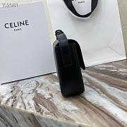 CELINE TRIOMPHE SHOULDER BAG BLACK 194143 SIZE 20 x 10 x 4 cm - 4