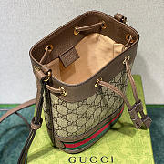 GUCCI OPHIDIA MINI GG BUCKET BAG 550620 SIZE 18.5 X 15 X 9 CM - 5