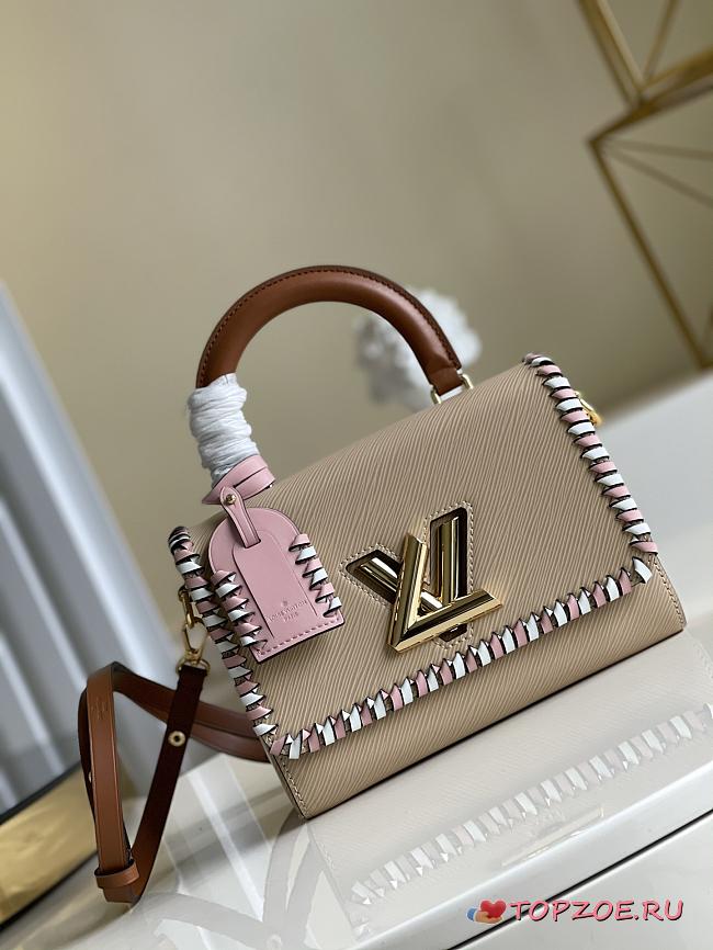LOUIS VUITON TWIST MM BEIGE M57318 SIZE 23 x 17 x 9.5 cm - 1