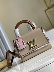LOUIS VUITON TWIST MM BEIGE M57318 SIZE 23 x 17 x 9.5 cm - 1