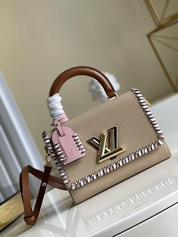 LOUIS VUITON TWIST MM BEIGE M57318 SIZE 23 x 17 x 9.5 cm