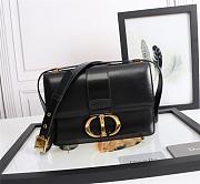 DIOR 30 MONTAIGNE BAG BLACK M9203_24 x 17 x 8 cm - 1