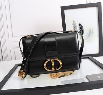 DIOR 30 MONTAIGNE BAG BLACK M9203_24 x 17 x 8 cm