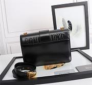DIOR 30 MONTAIGNE BAG BLACK M9203_24 x 17 x 8 cm - 3