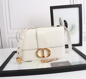 DIOR 30 MONTAIGNE BAG WHITE M9203_24 x 17 x 8 cm