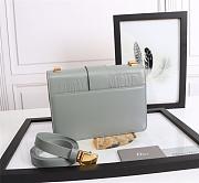 DIOR 30 MONTAIGNE BAG GRAY M9203_24 x 17 x 8 cm - 5