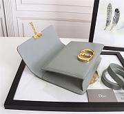 DIOR 30 MONTAIGNE BAG GRAY M9203_24 x 17 x 8 cm - 4