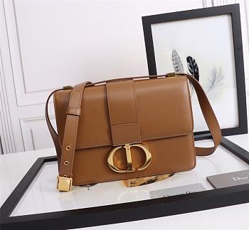 DIOR 30 MONTAIGNE BAG COGNAC M9203 SIZE 24 x 17 x 8 cm