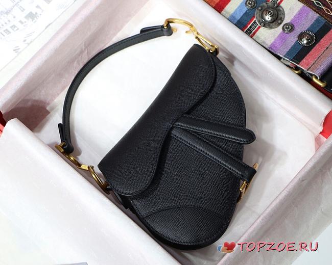 DIOR SADDLE BAG BLACK M0446 SIZE 25.5 x 20 x 6.5cm - 1