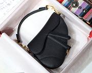DIOR SADDLE BAG BLACK M0446 SIZE 25.5 x 20 x 6.5cm - 1