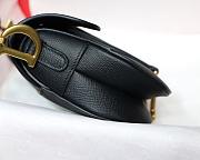 DIOR SADDLE BAG BLACK M0446 SIZE 25.5 x 20 x 6.5cm - 2