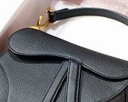 DIOR SADDLE BAG BLACK M0446 SIZE 25.5 x 20 x 6.5cm - 4