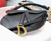 DIOR SADDLE BAG BLACK M0446 SIZE 25.5 x 20 x 6.5cm - 5