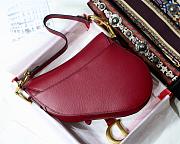 DIOR SADDLE BAG RED M0446 SIZE 25.5 x 20 x 6.5cm - 4