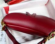 DIOR SADDLE BAG RED M0446 SIZE 25.5 x 20 x 6.5cm - 6