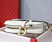 DIOR SADDLE BAG WHITE M0446 SIZE 25.5 x 20 x 6.5cm - 6